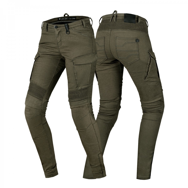 Shima Giro 2.0 kaki motorjeans voor dames uitverkoop