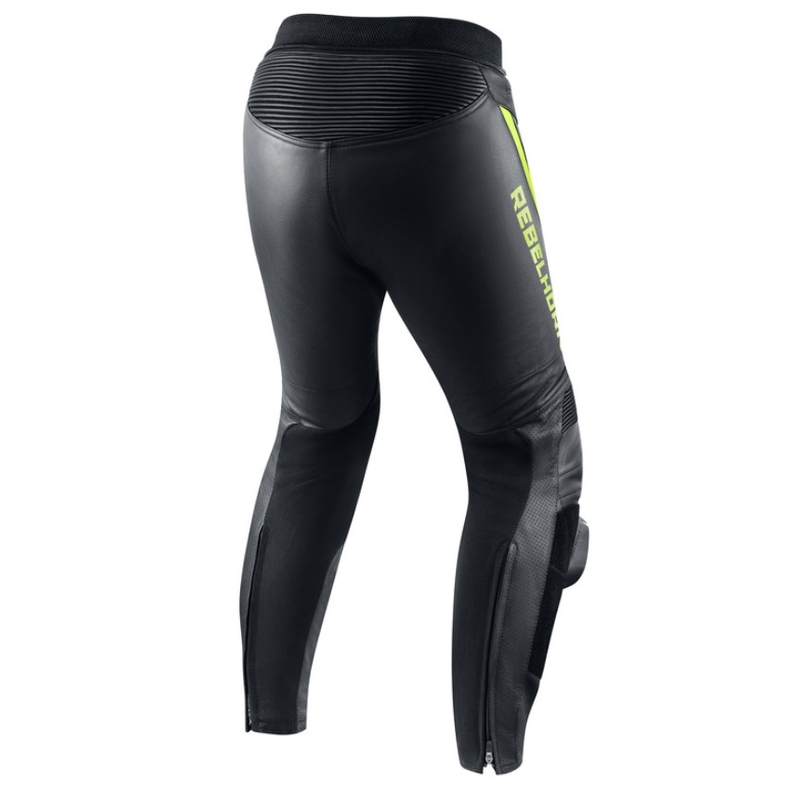 Rebelhorn Fighter motorbroek zwart-fluo geel uitverkoop