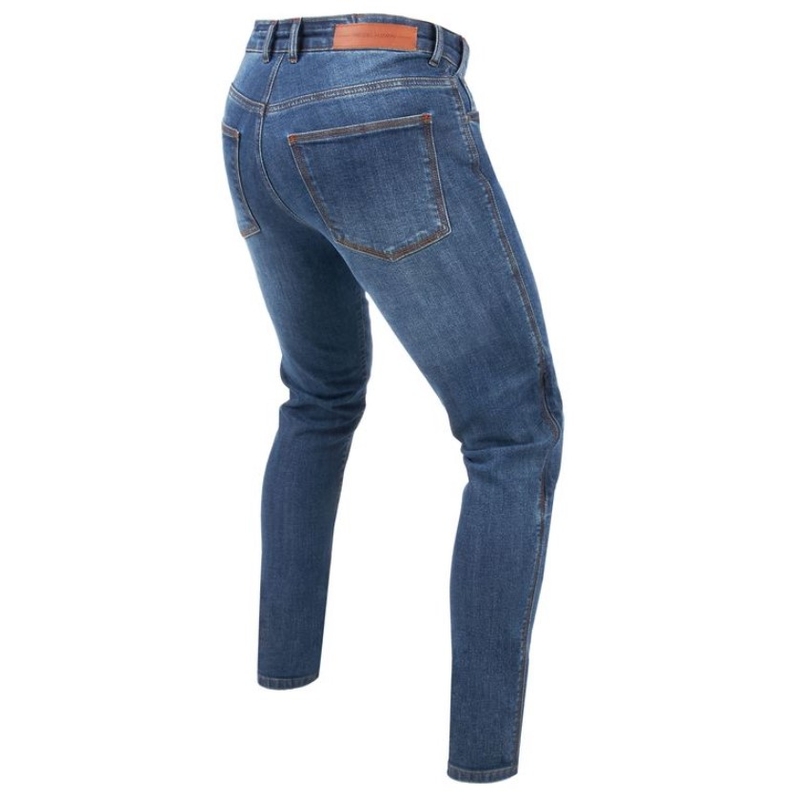 Motorjeans Rebelhorn Classic III SF blauw gewassen uitverkoop