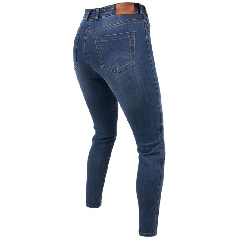 Dames Rebelhorn Classic III SK gewassen blauwe motorjeans uitverkoop