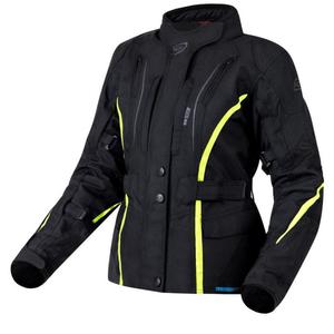 Motorjack Ozone Sahara zwart-fluogeel voor dames uitverkoop