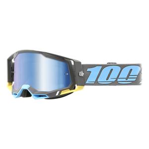 Motorcrossbril 100% RACECRAFT 2 Trinidad blauw-grijs (blauw plexi)