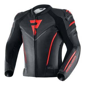 Rebelhorn Fighter Zwart en Rood Motorjack uitverkoop