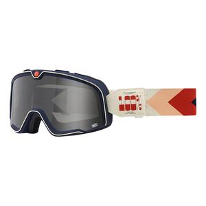 Bril 100% BARSTOW Teluride wit-rood-blauw (gerookt plexi)
