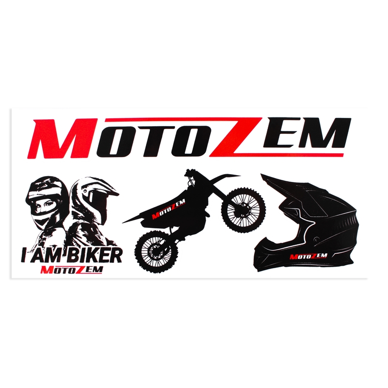 MotoZem Cross stickerset