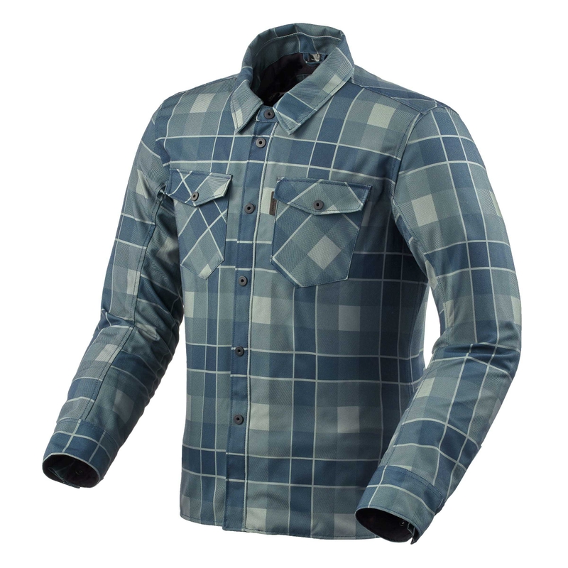 Overhemd Revit Bison 2 H2O blauw