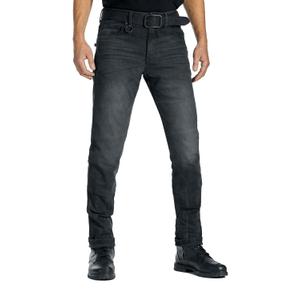 Motorjeans PANDO MOTO Robby Slim zwart uitverkoop