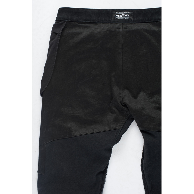 Motorjeans PANDO MOTO Boss Dyn zwart uitverkoop