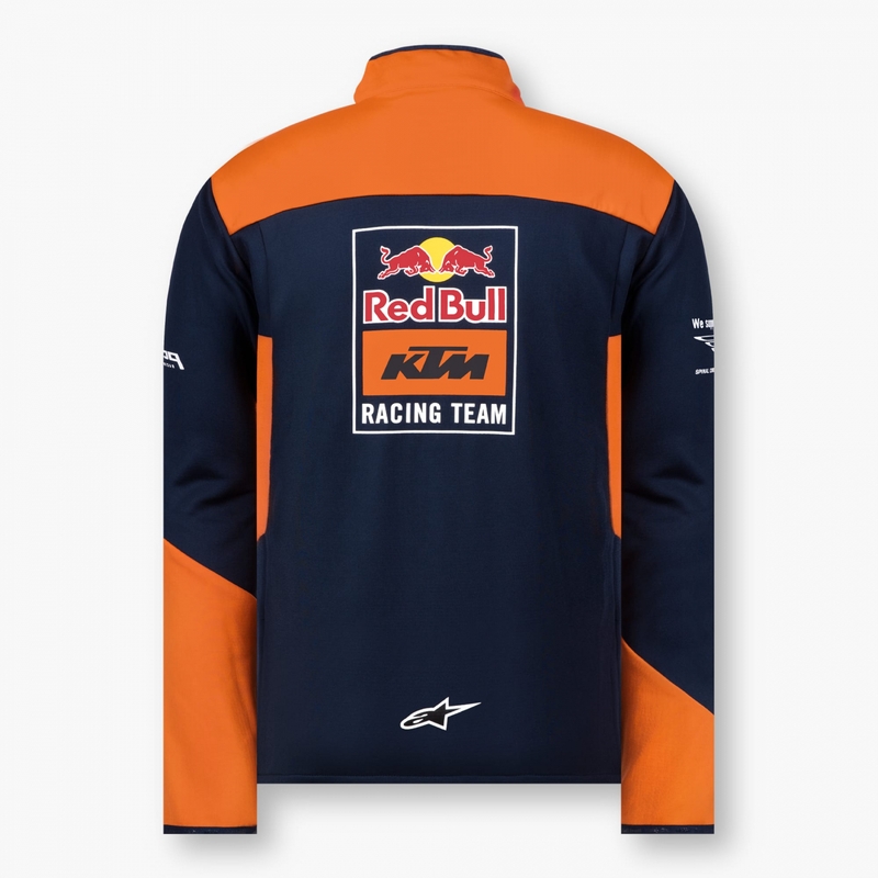 Softshell jas KTM Red Bull Racing 22 blauw-oranje uitverkoop