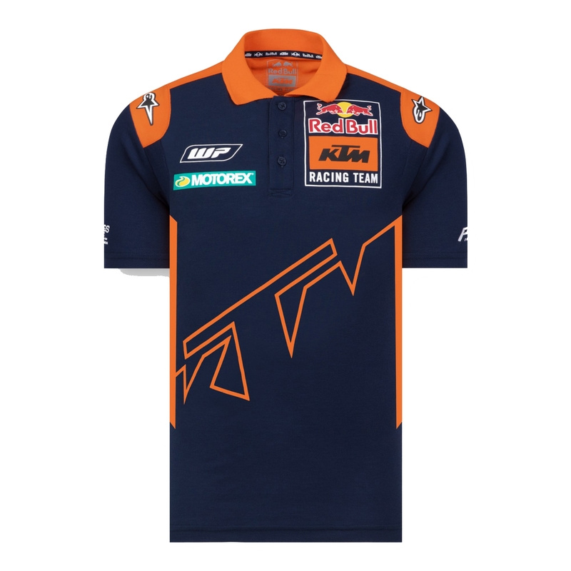 Poloshirt KTM Red Bull Racing 22 blauw-oranje uitverkoop