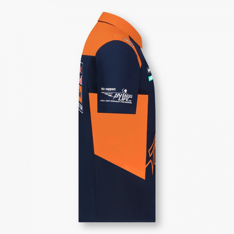 Poloshirt KTM Red Bull Racing 22 blauw-oranje uitverkoop