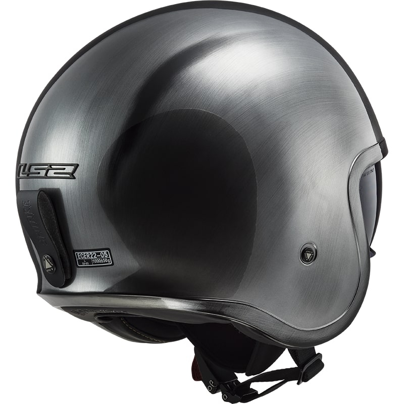 LS2 OF599 Spitfire Jeans Titanium Open Motorhelm