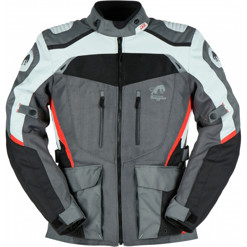 Furygan Apalaches Geventileerd 2-in-1 grijs-rood-zwart motorjack