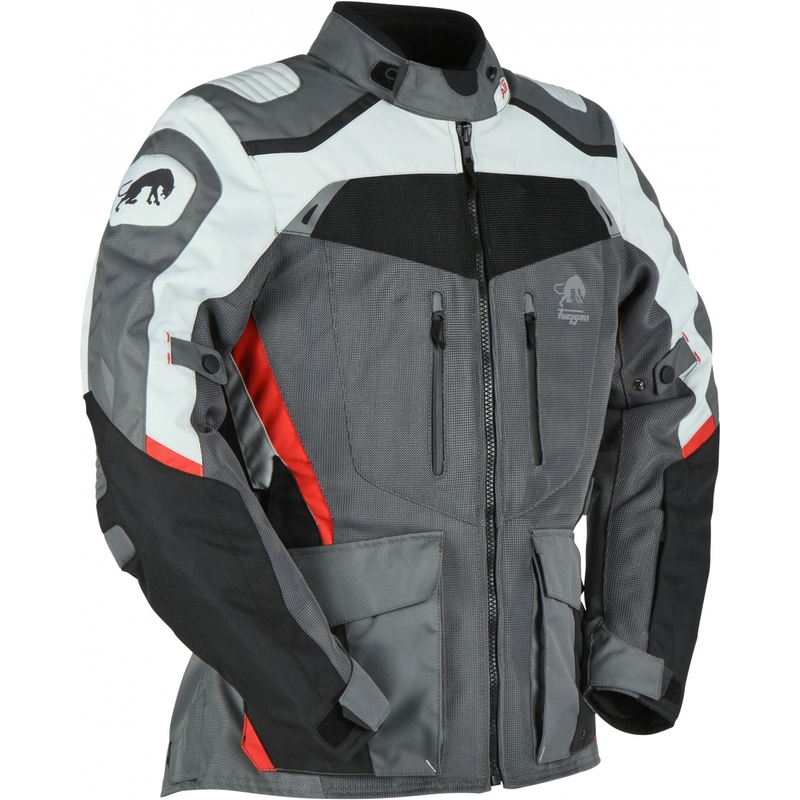 Furygan Apalaches Geventileerd 2-in-1 grijs-rood-zwart motorjack