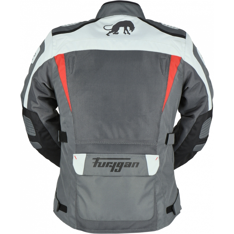 Furygan Apalaches Geventileerd 2-in-1 grijs-rood-zwart motorjack
