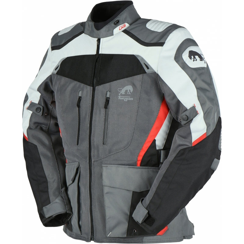 Furygan Apalaches Geventileerd 2-in-1 grijs-rood-zwart motorjack