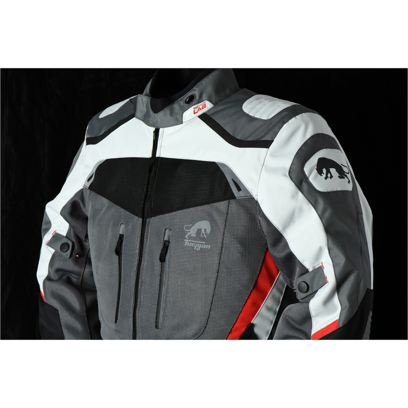 Furygan Apalaches Geventileerd 2-in-1 grijs-rood-zwart motorjack