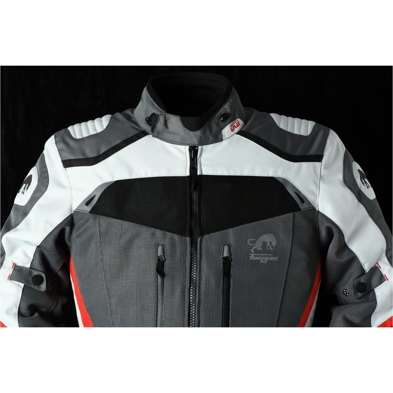 Furygan Apalaches Geventileerd 2-in-1 grijs-rood-zwart motorjack