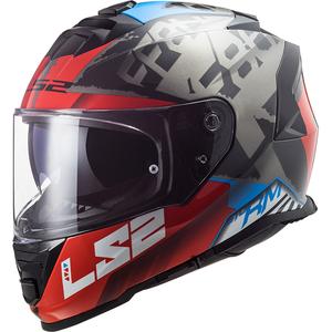 LS2 FF800 Storm Sprinter zwart-rood-titanium integraal motorhelm