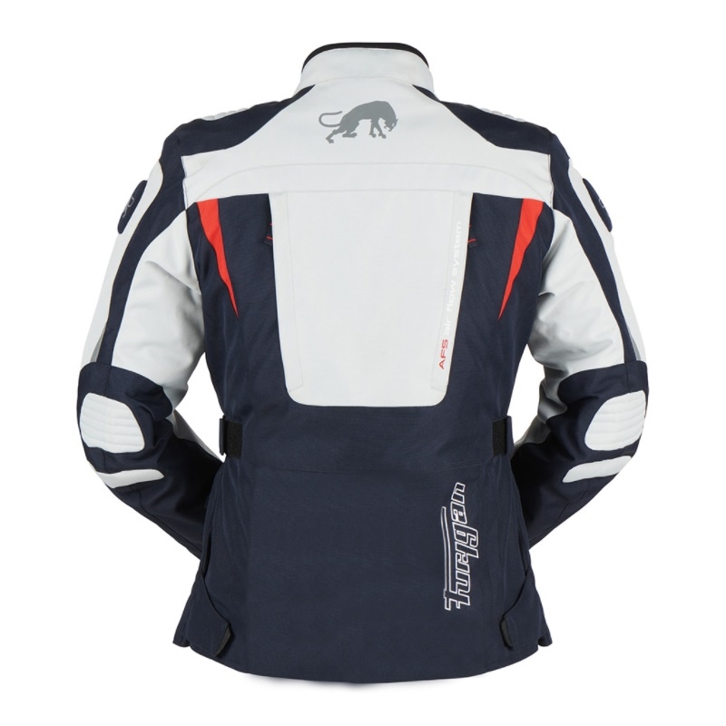 Dames Furygan Apalaches Rood, Wit en Blauw Motorjack