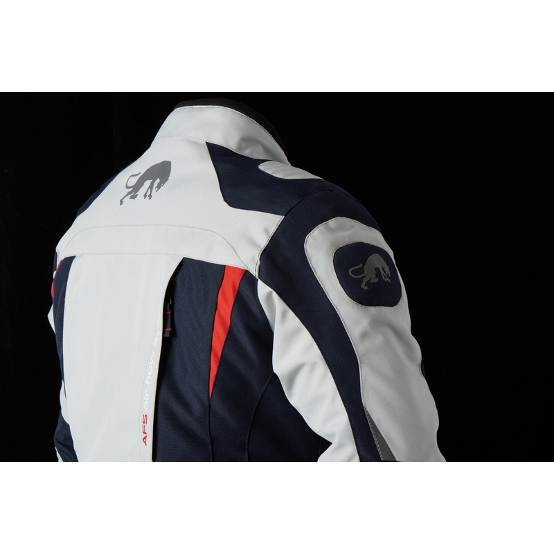 Dames Furygan Apalaches Rood, Wit en Blauw Motorjack