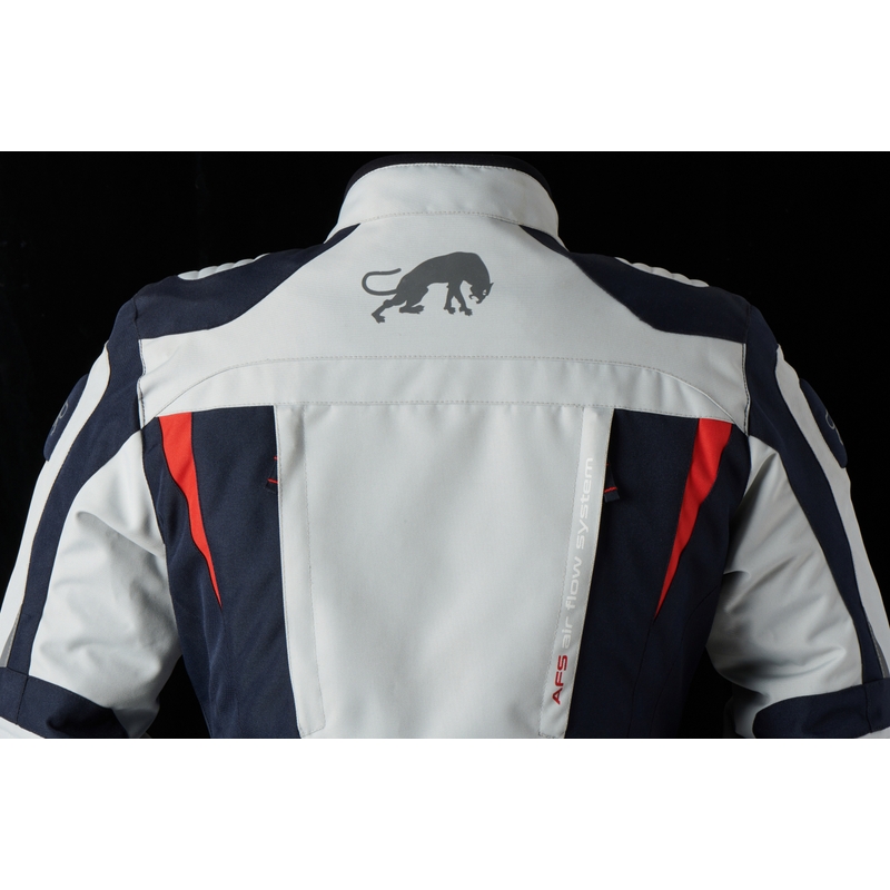 Dames Furygan Apalaches Rood, Wit en Blauw Motorjack