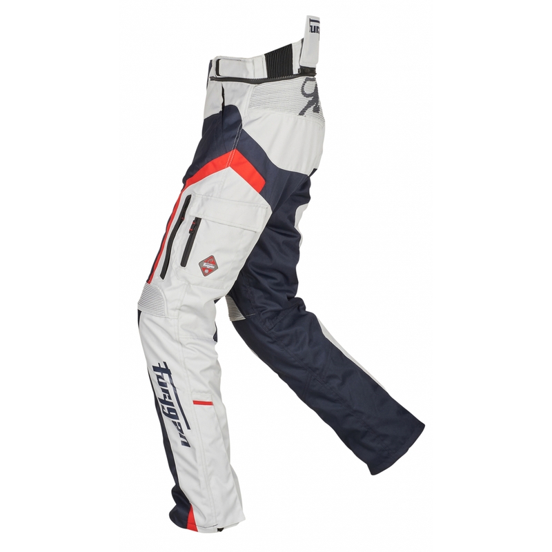 Furygan Apalaches Zwart-Rood-Wit-Blauw Motorbroek uitverkoop