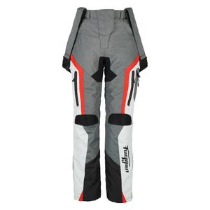 Dames Furygan Apalaches Zwart-Rood-Wit-Grijs Motorbroek uitverkoop