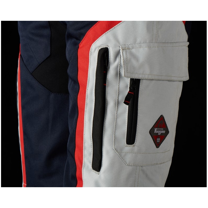 Furygan Apalaches zwart-rood-wit-blauwe motorbroek voor dames uitverkoop