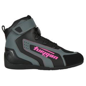 Dames Furygan V4 Easy D3O Zwart-Grijs-Roze Motorfiets Laarzen