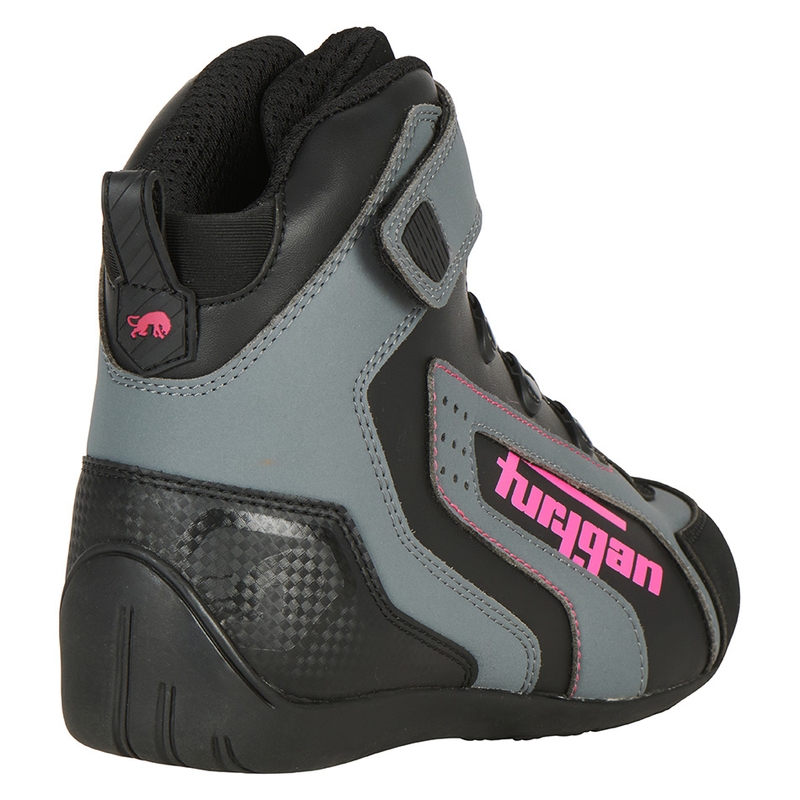 Dames Furygan V4 Easy D3O Zwart-Grijs-Roze Motorfiets Laarzen