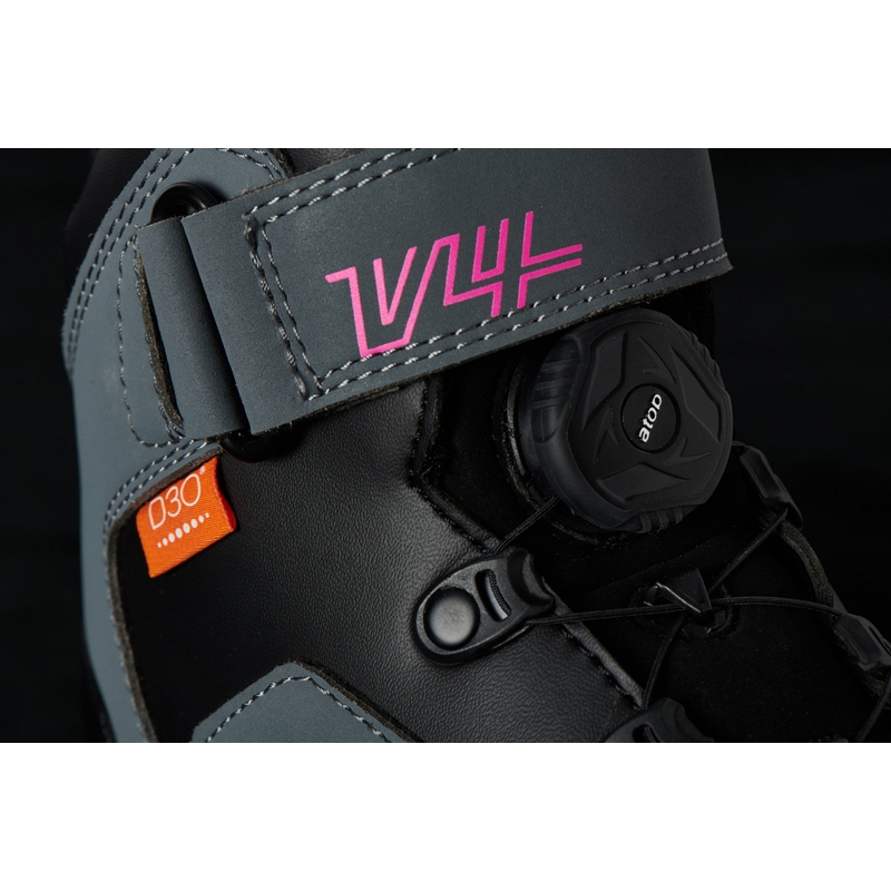 Dames Furygan V4 Easy D3O Zwart-Grijs-Roze Motorfiets Laarzen