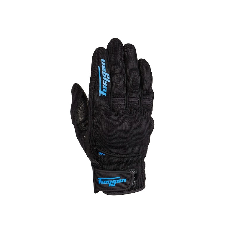 Motorhandschoenen Furygan Jet D3O zwart en blauw