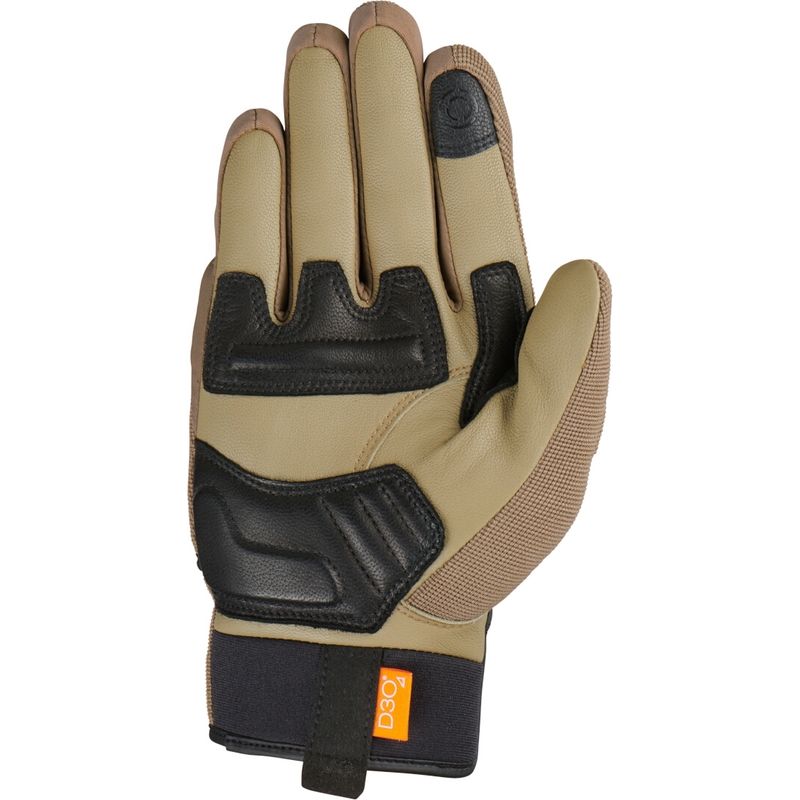 Motorhandschoenen Furygan Jet D3O bruin-zwart