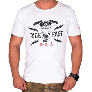 T-shirt RSA Ride Fast wit uitverkoop