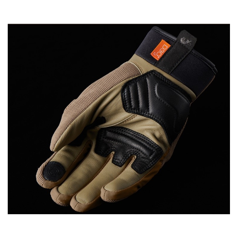 Motorhandschoenen Furygan Jet D3O bruin-zwart