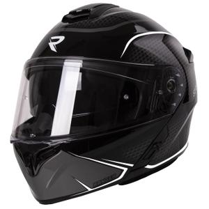 Street Racer Ranger zwart-witte opklapbare motorhelm
