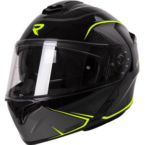 Street Racer Ranger zwart-fluo gele tip-up motorhelm