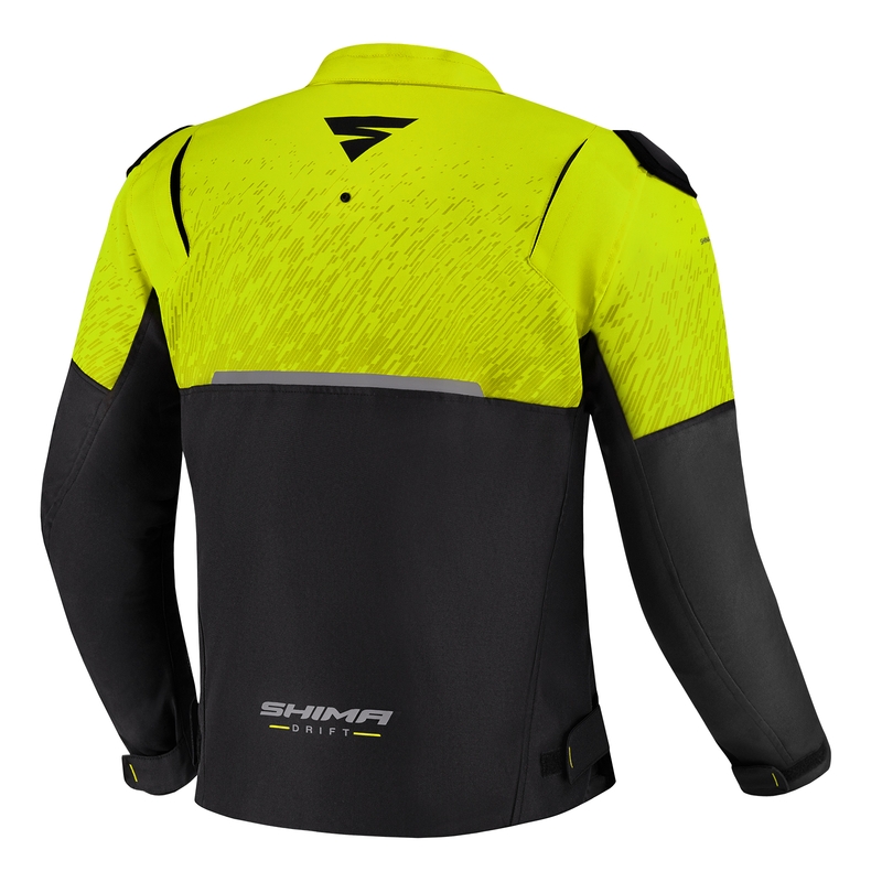 Motorjas Shima Drift zwart-fluo geel
