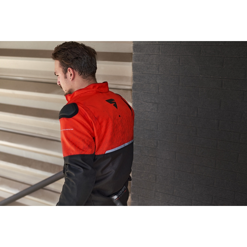 Motorjas Shima Drift zwart-rood