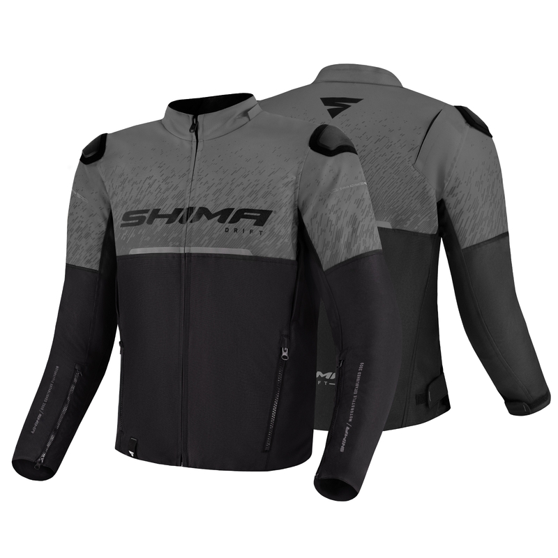 Motorjas Shima Drift zwart-grijs