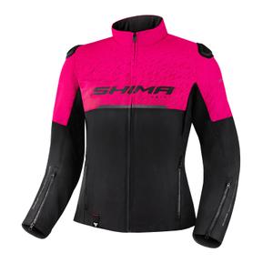 Dames motorjas Shima Drift zwart en roze