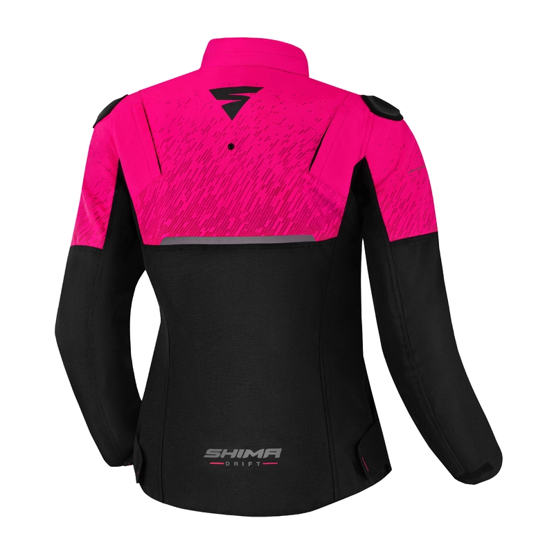Dames motorjas Shima Drift zwart en roze