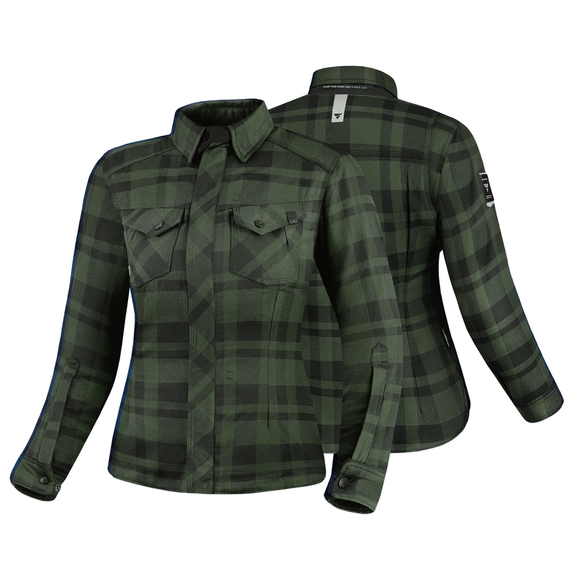 Dames motorshirt Shima Renegade 2 groen