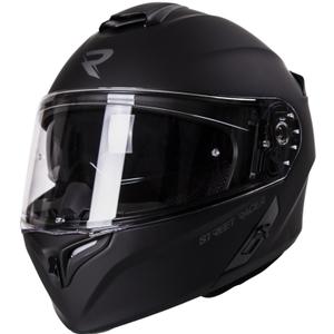 Street Racer Ranger zwart matte opklapbare motorhelm