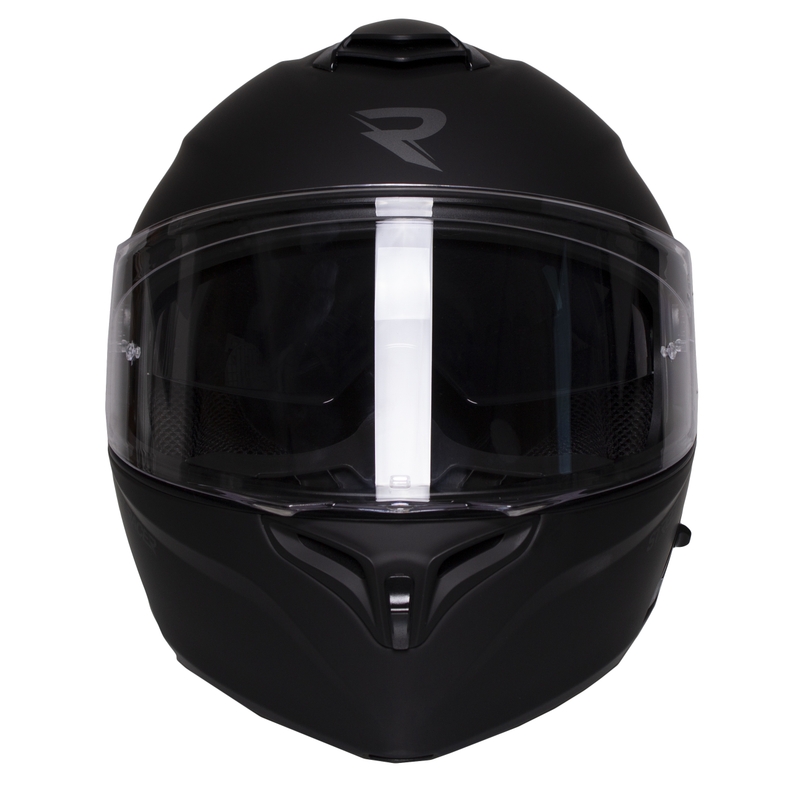 Street Racer Ranger zwart matte opklapbare motorhelm