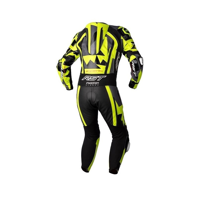 Jednodílná kombinéza na motorku RST Pro Series Airbag černo-šedo-fluo žlutá výprodej