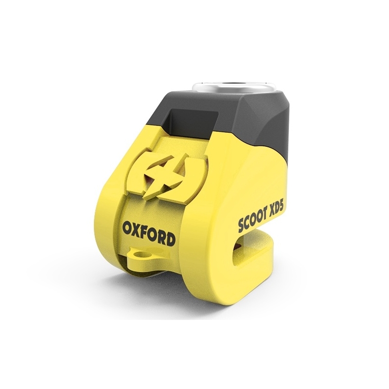 Oxford Scoot XD5 schijfremslot - geel/zwart