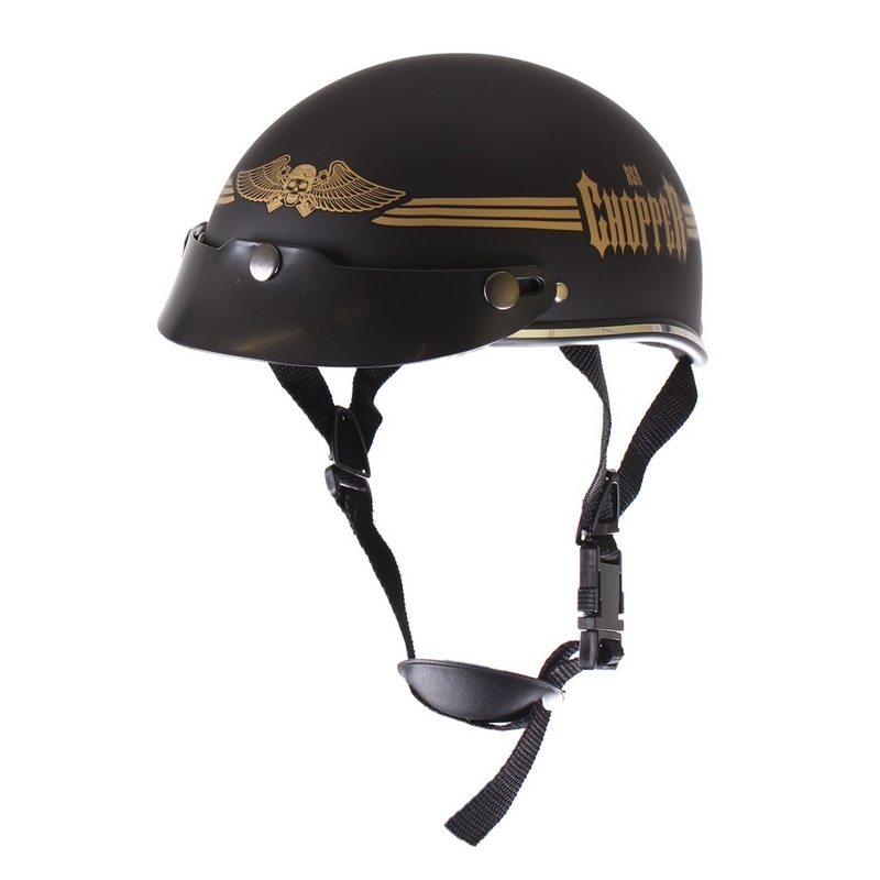 Braincap helm RSA Skull zwart mat