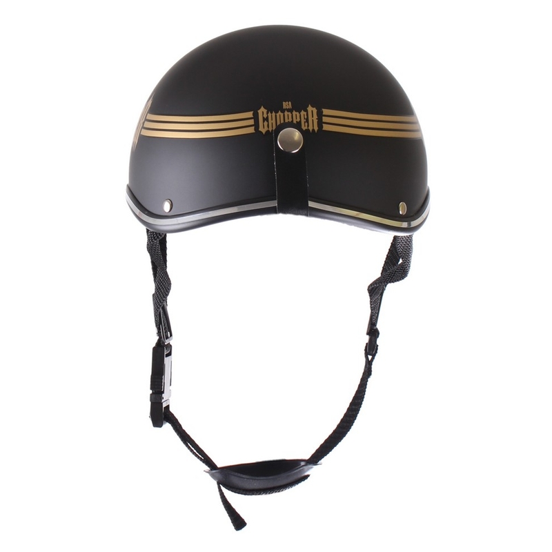Braincap helm RSA Skull zwart mat